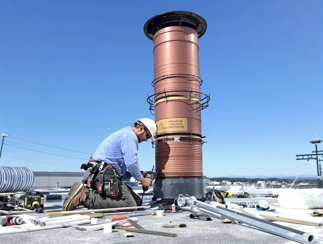 Installed chimney liner by La Puente Chimney Sweep in La Puente, CA