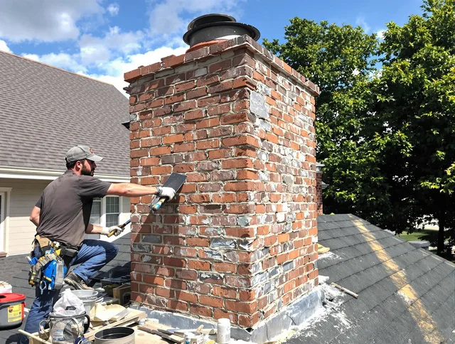 Completed chimney rebuild by La Puente Chimney Sweep in La Puente, CA