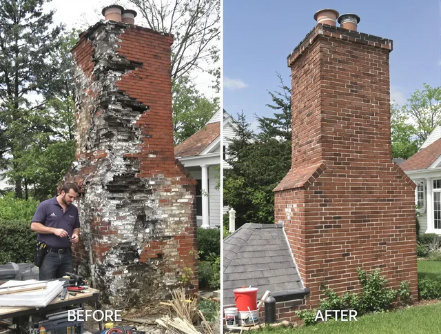 La Puente Chimney Sweep performing a full chimney restoration in La Puente, CA