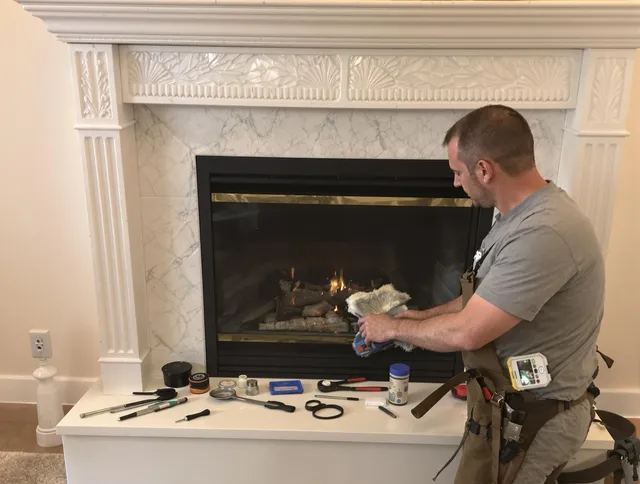 La Puente Chimney Sweep performing fireplace maintenance in La Puente, CA