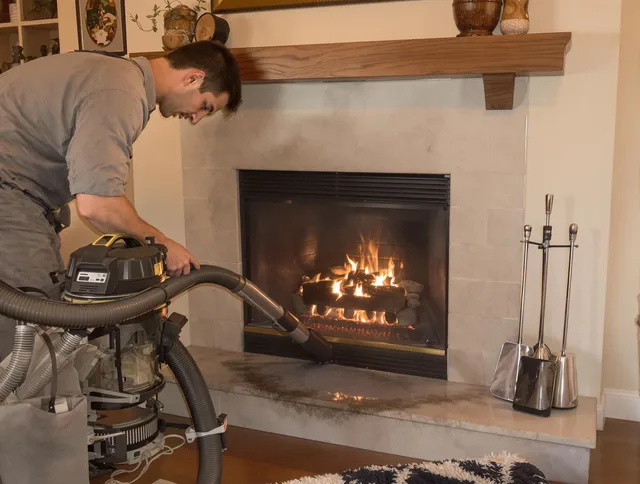 Routine fireplace upkeep by La Puente Chimney Sweep in La Puente, CA