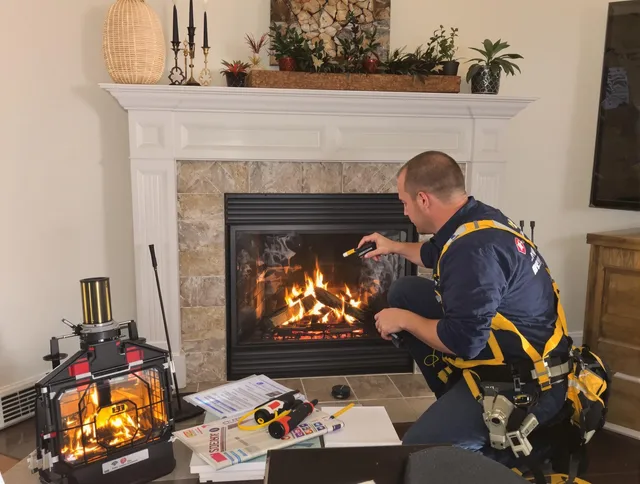 Safety-focused fireplace inspection by La Puente Chimney Sweep in La Puente, CA