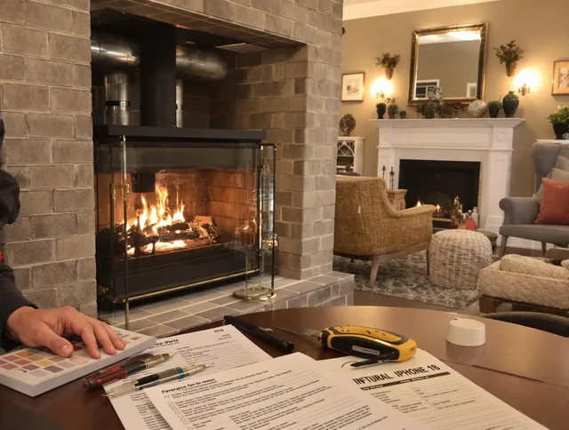 La Puente Chimney Sweep verifying fireplace safety measures in La Puente, CA