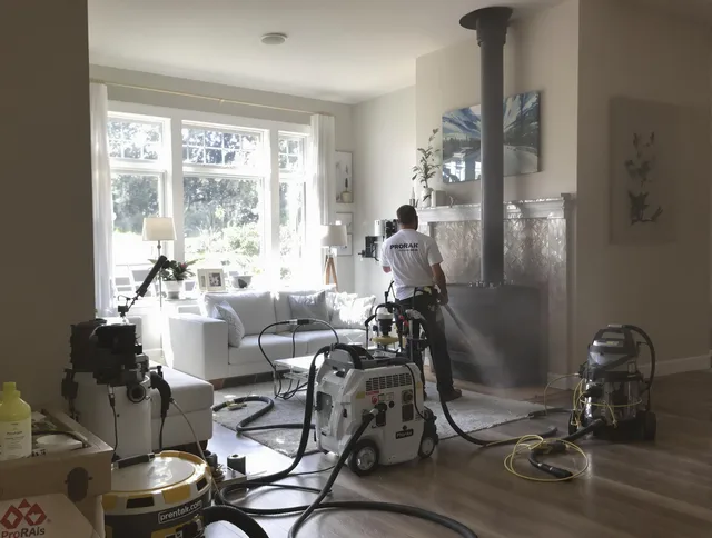 Soot removal service by La Puente Chimney Sweep for a fireplace in La Puente, CA